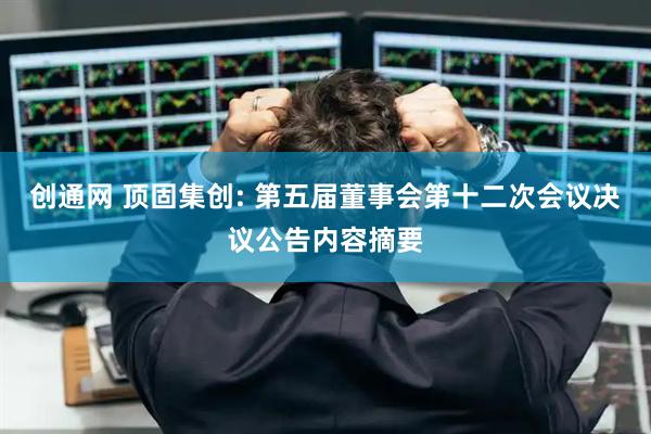 创通网 顶固集创: 第五届董事会第十二次会议决议公告内容摘要